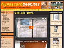 Tablet Screenshot of belteriajto.nyilaszarobeepites.hu