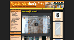 Desktop Screenshot of bejaratiajto.nyilaszarobeepites.hu