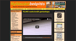 Desktop Screenshot of garazskapu.nyilaszarobeepites.hu