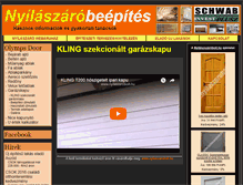 Tablet Screenshot of garazskapu.nyilaszarobeepites.hu